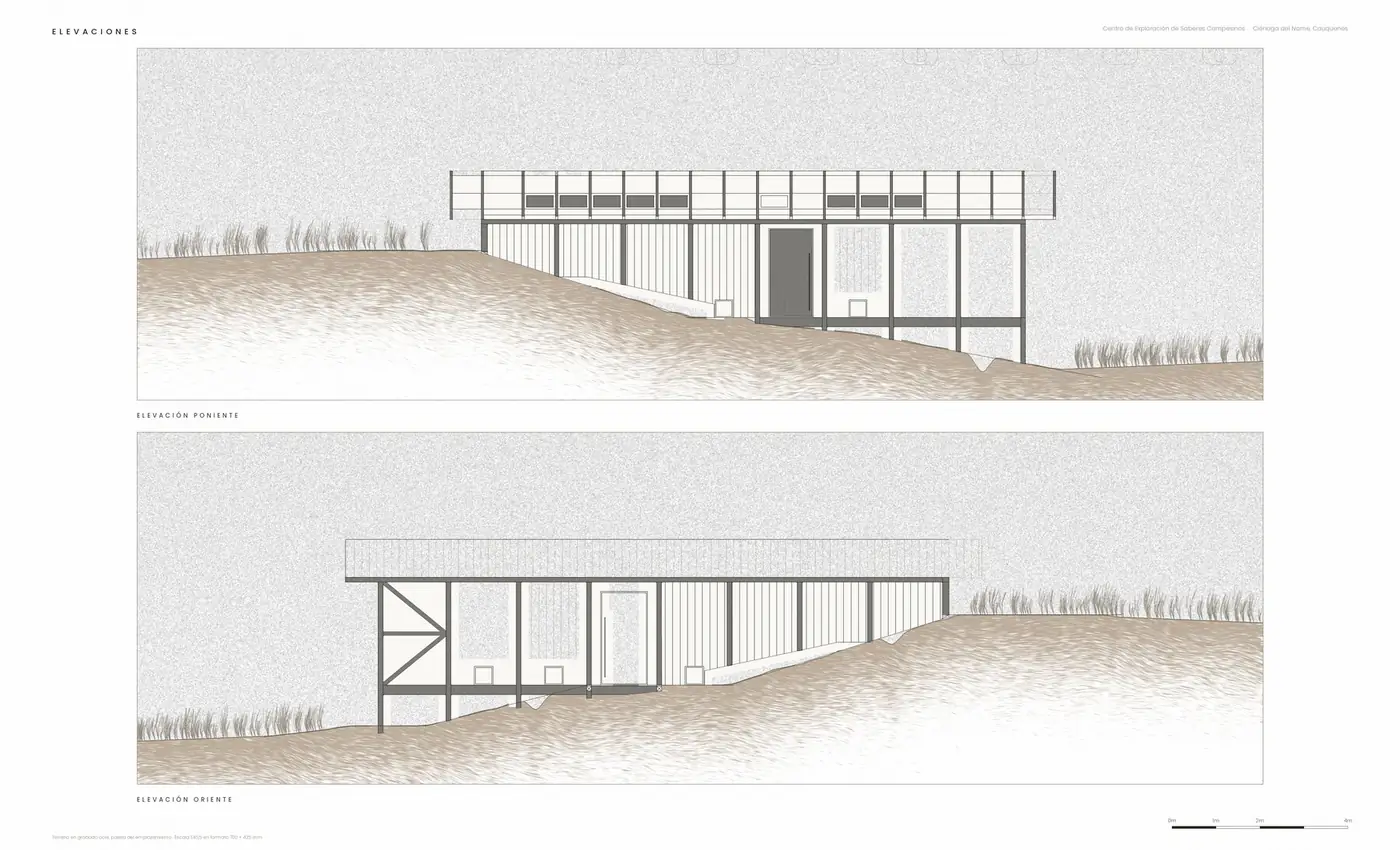 Centro de Exploración de Saberes Campesinos — elevaciones