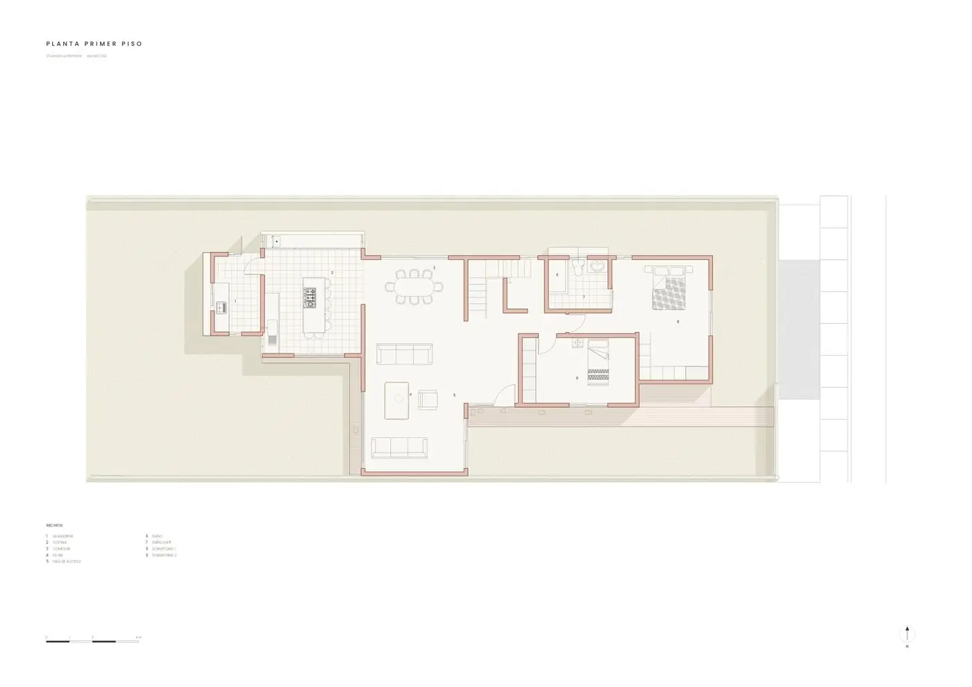Casa Burchard — planta primer piso